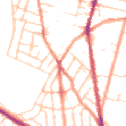 Daytime road noise heatmap for ME7 4DQ