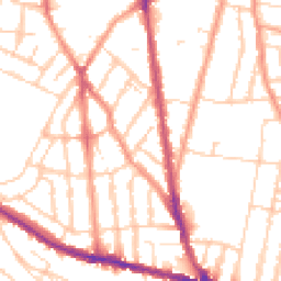Daytime road noise heatmap for ME7 4NE