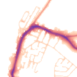 Daytime road noise heatmap for ME7 5AA