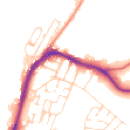 Daytime road noise heatmap for ME7 5AN
