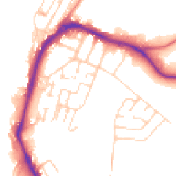 Daytime road noise heatmap for ME7 5AU