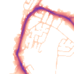 Daytime road noise heatmap for ME7 5AX