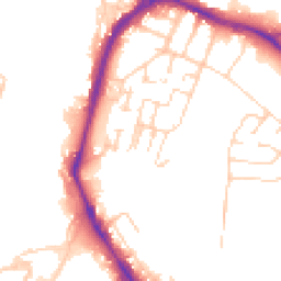 Daytime road noise heatmap for ME7 5BF