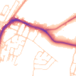Daytime road noise heatmap for ME7 5BT