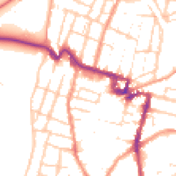 Daytime road noise heatmap for ME7 5FA