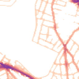 Daytime road noise heatmap for ME7 5HX