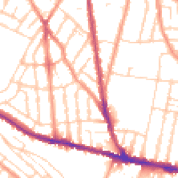 Daytime road noise heatmap for ME7 5JP