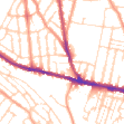 Daytime road noise heatmap for ME7 5NE