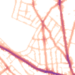 Daytime road noise heatmap for ME7 5QN