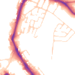 Daytime road noise heatmap for ME7 5SQ
