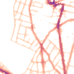 Daytime road noise heatmap for ME7 5UB