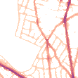 Daytime road noise heatmap for ME7 5UT