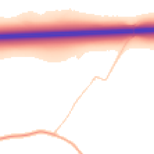 Daytime road noise heatmap for ME9 0AS