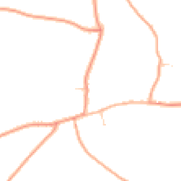 Daytime road noise heatmap for ME9 0BL