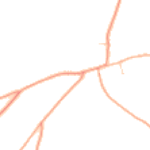 Daytime road noise heatmap for ME9 0BS