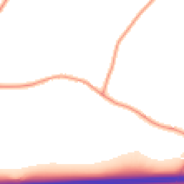 Daytime road noise heatmap for ME9 0RB