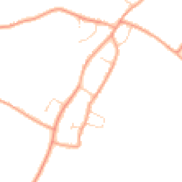 Daytime road noise heatmap for ME9 7AX