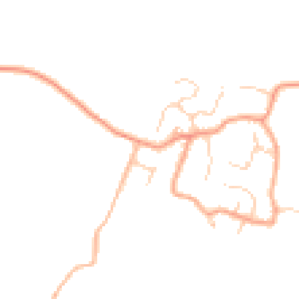 Daytime road noise heatmap for ME9 7DP