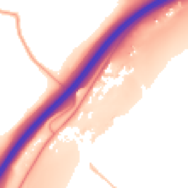 Daytime road noise heatmap for ME9 7PU