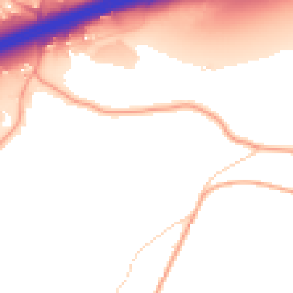Daytime road noise heatmap for ME9 7UY