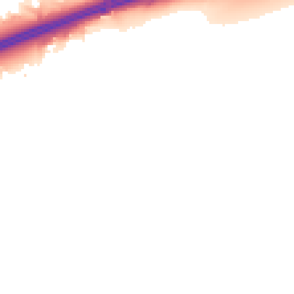 Night-time road noise heatmap for ME9 7UY