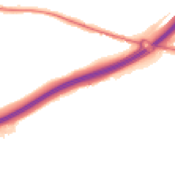 Night-time road noise heatmap for ME9 8BU