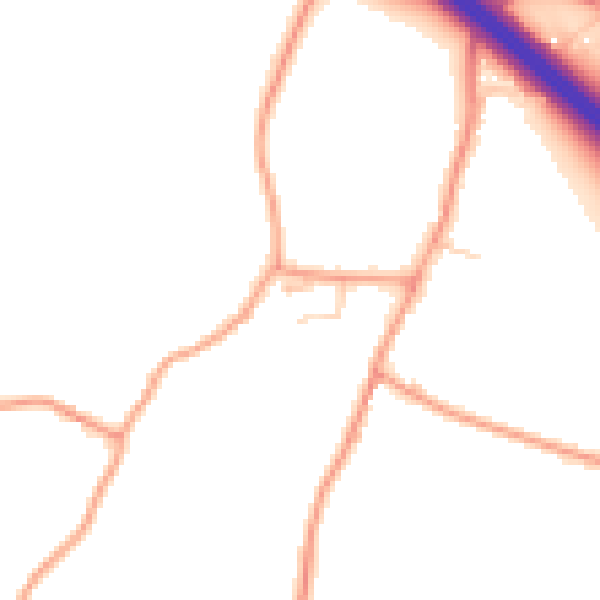 Daytime road noise heatmap for ME9 8DR