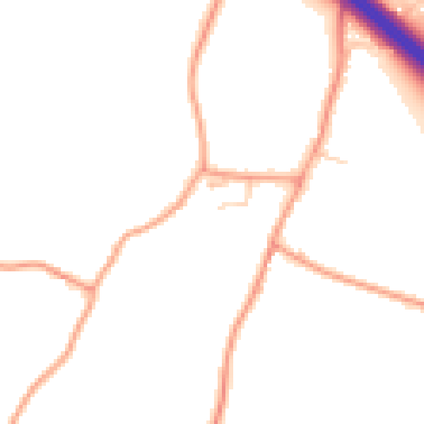 Daytime road noise heatmap for ME9 8DS