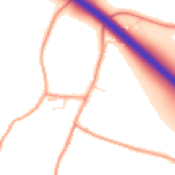 Daytime road noise heatmap for ME9 8EJ