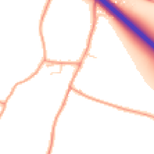 Daytime road noise heatmap for ME9 8EX