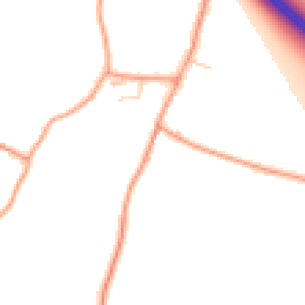 Daytime road noise heatmap for ME9 8EY
