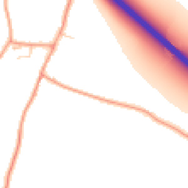 Daytime road noise heatmap for ME9 8HB