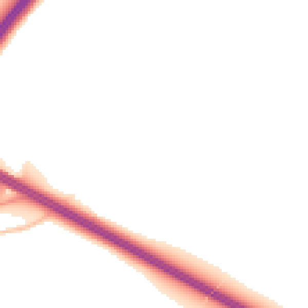 Night-time road noise heatmap for ME9 8JX