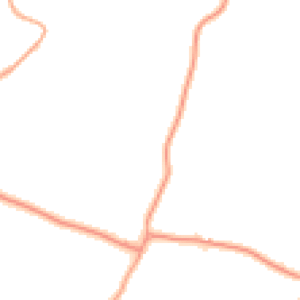 Daytime road noise heatmap for ME9 8LJ