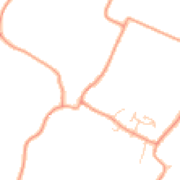 Daytime road noise heatmap for ME9 8LN
