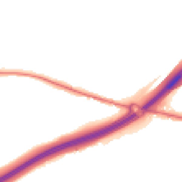 Night-time road noise heatmap for ME9 8ND