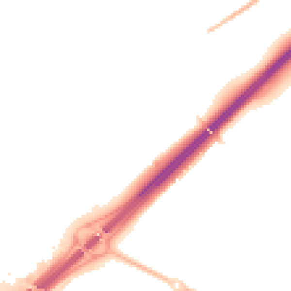 Night-time road noise heatmap for ME9 8PH