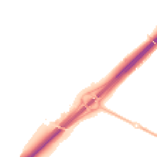 Night-time road noise heatmap for ME9 8PL