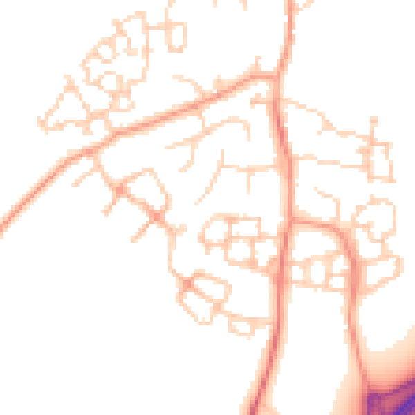 Daytime road noise heatmap for ME9 8RJ