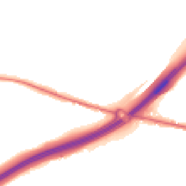 Night-time road noise heatmap for ME9 8TA