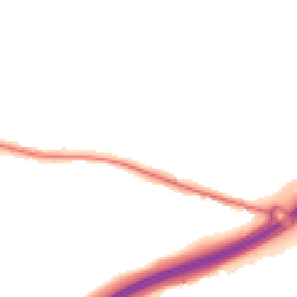 Night-time road noise heatmap for ME9 8XL