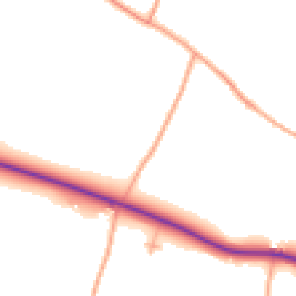 Daytime road noise heatmap for ME9 9LB