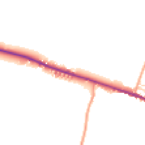 Daytime road noise heatmap for ME9 9PR