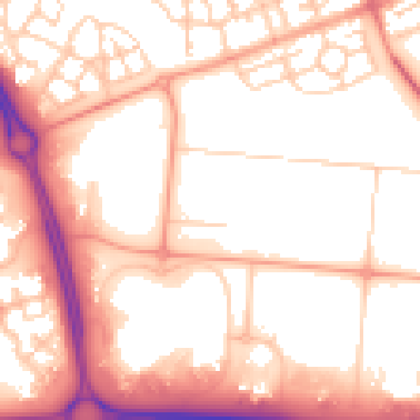 Daytime road noise heatmap for MK10 0AG