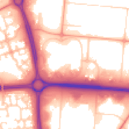 Daytime road noise heatmap for MK10 0BA