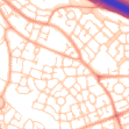 Daytime road noise heatmap for MK10 7AA