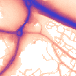 Daytime road noise heatmap for MK10 7AB