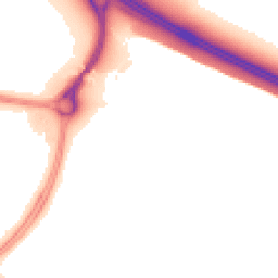 Night-time road noise heatmap for MK10 7AD