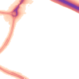 Night-time road noise heatmap for MK10 7AE
