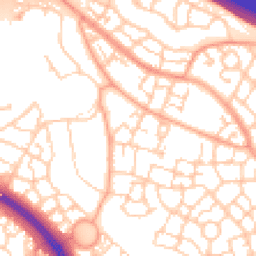 Daytime road noise heatmap for MK10 7AF